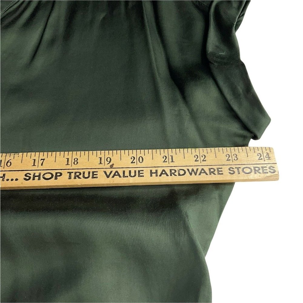 Chaser Romper Womens Size M Green Silky Feel Drawstring Shorts Button Up Nwt $88 - Picture 6 of 9